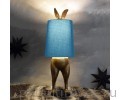 Werner Voss 50440 Hiding Bunny голубая лампа настольная кролик