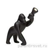 Qeeboo KONG XS 10002BL черная лампа настольная горила