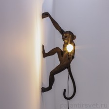 светильник обезьяна Seletti Monkey Black Dx Right 14919