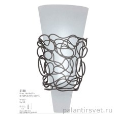 Lamp International 5138 nickel светильник настенный