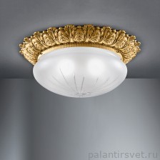 Nervilamp 0595 01 gold bronze cut glass потолочный светильник