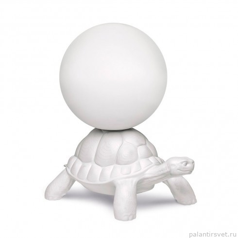 Qeeboo TURTLE CARRY XS LAMP White 36008SP лампа настольная черепаха